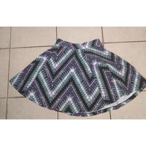 Multicolor Mini Skirt